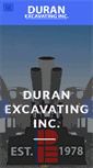 Mobile Screenshot of duranexcavating.com